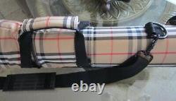 Rare Burberry Soft Shell Golf Sunday Driving Range Bag Nwt