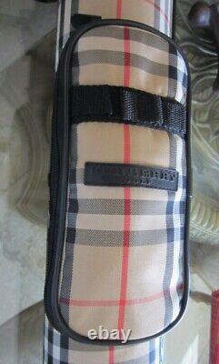 Rare Burberry Soft Shell Golf Sunday Driving Range Bag Nwt