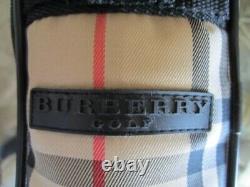 Rare Burberry Soft Shell Golf Sunday Driving Range Bag Nwt