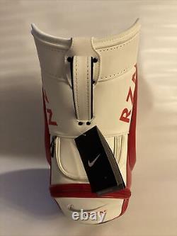 Rare Nike Golf RZN Red & White Den Caddy-Mini Range/Staff Bag NEW Customized