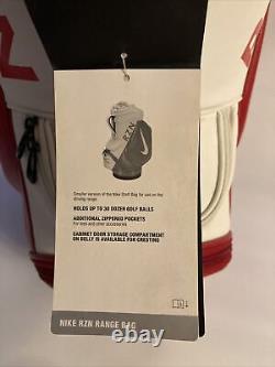 Rare Nike Golf RZN Red & White Den Caddy-Mini Range/Staff Bag NEW Customized