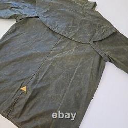 Rare Vintage RM Williams Oilskin Canvas 3/4 Duster Coat Longhorn Australia XL +