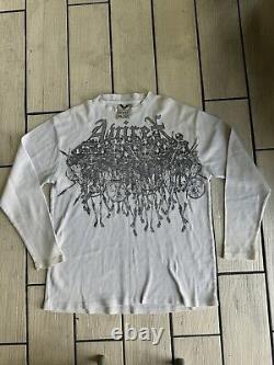 Rare Y2K Avirex Grave House & Ghost Mountain Long Sleeve Thermal Adult X-Large