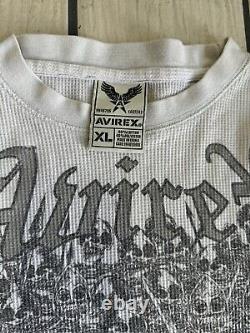 Rare Y2K Avirex Grave House & Ghost Mountain Long Sleeve Thermal Adult X-Large