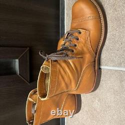 Red Wing 3140 Iron Range Manson Last Work Boots US-9D Leather White ash settler