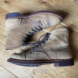 Red Wing Boots 8083 Iron Range SizeUS8D Leather Beige 021279d