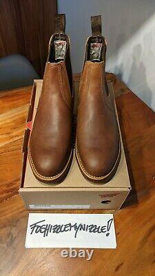 Red Wing Heritage 8201 Rancher Chelsea Amber Harness Boots MADE IN USA range moc
