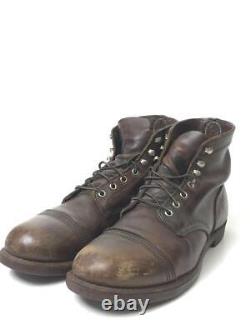 Red Wing Lace Up Boot Iron Range Us9 Brw 43H92