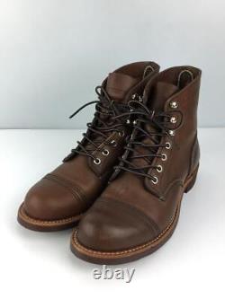 Red Wing Lace Up Boots Iron Range 25Cm Brw Brown Leather 43K09