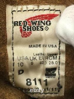 Red Wing Lace Up Boots Iron Range 28Cm Brw Leather 8111 43J73