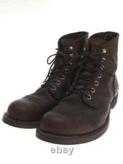 Red Wing Lace Up Boots Iron Range Us8 Brw K2315