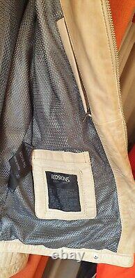 Redskins Authentic Range Beige Leather Jacket Size L