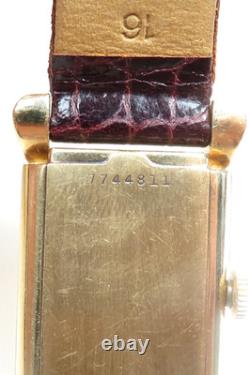 Retro 1940's Mens Bulova Wristwatch 14K Yellow Gold 21 Jewels 7AK Fancy Lugs