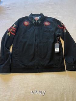 Roark On The Range Jacket Mens S Black Embroidered Eye Sun Western Cowboy