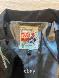 Roark On The Range Jacket Mens S Black Embroidered Eye Sun Western Cowboy