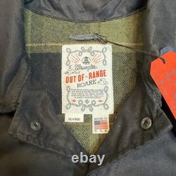 Roark X Wrangler Out of Range Maverik Chore Coat Waxed Lined Size ExtraLarge NWT