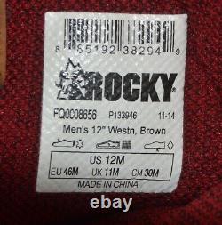 Rocky FQ0008656 Long Range Waterproof Men's Western Boots Size 12M