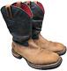 Rocky Long Range Waterproof Western Boots Mens 9.5w Saddle Brown 12 Fq0008656