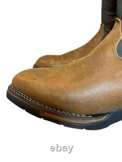 Rocky Men Western Boot FQ0008656 Long Range 12 Leather Brown Size 14 W