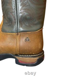 Rocky Men Western Boot FQ0008656 Long Range 12 Leather Brown Size 14 W