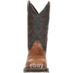 Rocky Men's 11 Long Range Waterproof Western Boot Saddle Brown/Navy FQ0008654