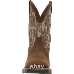 Rocky Men's Long Range Soft Toe Mossy Oak Bottomland Waterproof Work Boot 9 1/2W