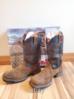 Rocky Men's Long Range Western Waterproof Work Boot Broad Square Toe 8656 Cowboy