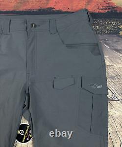 SITKA Range Pants MAS Lead Gray Mens Sz 38x34 hiking archery bow hunting 80060