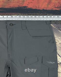 SITKA Range Pants MAS Lead Gray Mens Sz 38x34 hiking archery bow hunting 80060