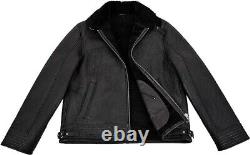 SMART RANGE LONDON Shearling Sheepskin Ralf Bomber Aviator Jacket XL Turkey NWT