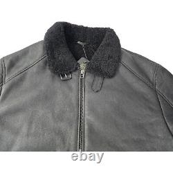 SMART RANGE LONDON Shearling Sheepskin Ralf Bomber Aviator Jacket XL Turkey NWT