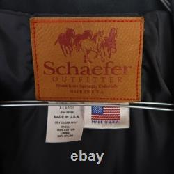 Schaefer Outfitter Black Coat Jacket Size XL Range Brush