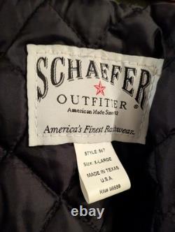 Schaefer Outfitters 567 Range Wax VTG Arena Jacket XL Waxed Cotton Canvas Texas