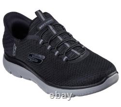 Skechers Slip On Sneaker For Men Summits High Range in Black/Charcoal, 5.5-14