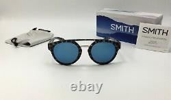 Smith RANGE Men's Round Choco Tort Sunglasses ChromaPop BLUE MIRROR Lens