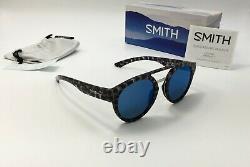 Smith RANGE Men's Round Choco Tort Sunglasses ChromaPop BLUE MIRROR Lens