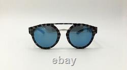 Smith RANGE Men's Round Choco Tort Sunglasses ChromaPop BLUE MIRROR Lens