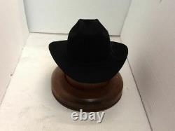 Stetson Cowboy Hat 6X Beaver Fur Black RANGE With Free Hat Brush