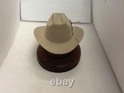 Stetson Cowboy Hat 6X Beaver Fur Silverbelly RANGE With Free Hat Brush+