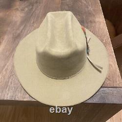 Stetson Range 6X Cowboy Hat Silverbelly Size 7 1/4