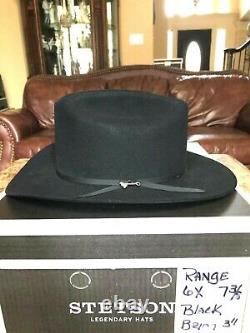 Stetson Range 6x Black 7 1/4 Great Western Look