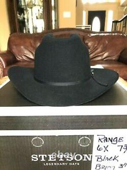 Stetson Range 6x Black 7 1/4 Great Western Look