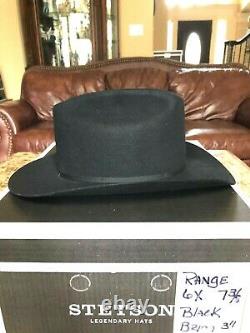 Stetson Range 6x Black 7 1/4 Great Western Look