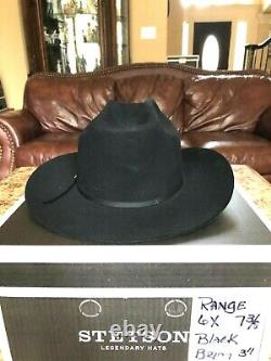 Stetson Range 6x Black 7 1/4 Great Western Look