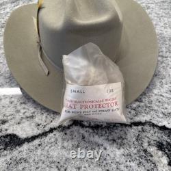 Stetson Sheriff Range 5x Beaver Cowboy Hat Silver Belly Brim Size 6 3/4