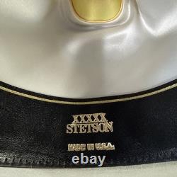Stetson Sheriff Range 5x Beaver Cowboy Hat Silver Belly Brim Size 6 3/4