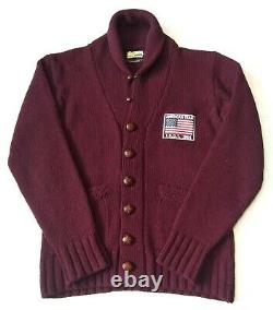 Superb £185 Barbour Wool Shawl Collar Cardigan L Steve Mcqueen Range Vgc