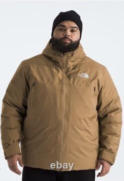 THE NORTH FACE? Big Range 600 Down Hooded Jacket Coat TNF Utility Brown 5X