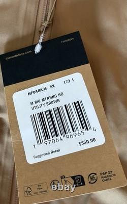 THE NORTH FACE? Big Range 600 Down Hooded Jacket Coat TNF Utility Brown 5X