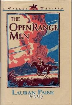 THE OPEN RANGE MEN A WALKER WESTERN By Lauran Paine Hardcover Excellent